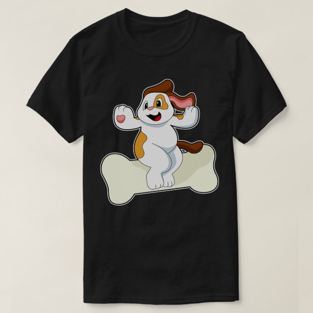 Camiseta Cão com Osso 1 (Frente do Design)