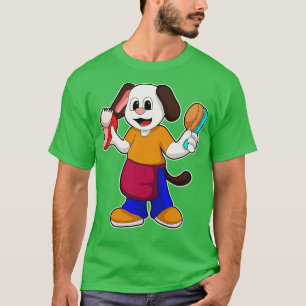Camiseta Cão como cabeleireiro com Razor