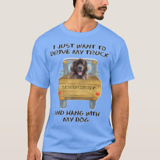 Camiseta Cão-Condutor de Caminhão Leonberger