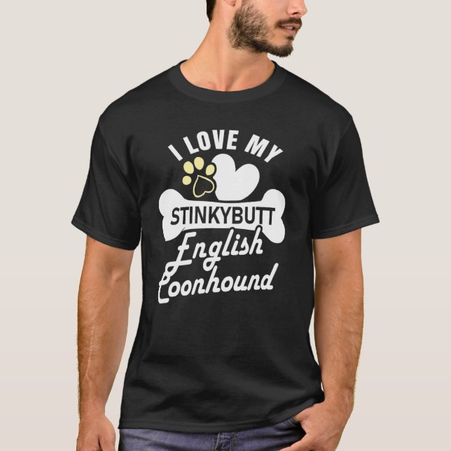 Camiseta Cão Coonhound Inglês Coonhound Inglês (Frente)