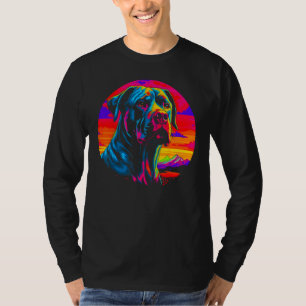Camiseta Cão Corso Dog Pôr do Sol