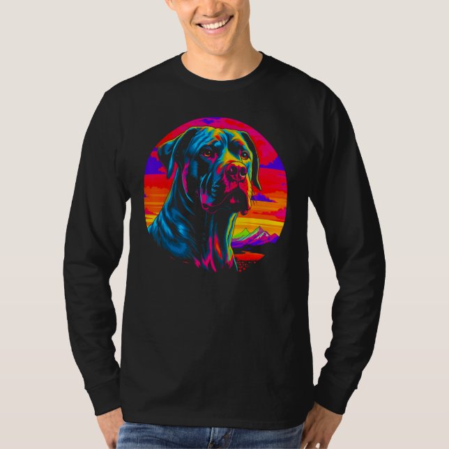 Camiseta Cão Corso Dog Pôr do Sol (Frente)