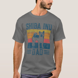 Camiseta Cão   Crypto Doge Papa - Pai Vintage Shiba Inu