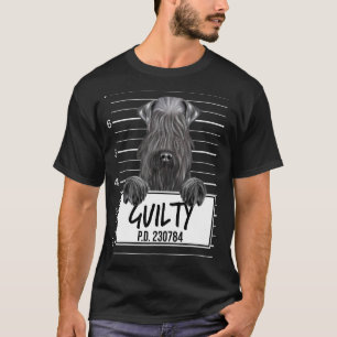 Camiseta Cão Culpado Mugshot Kerry Blue Terrier