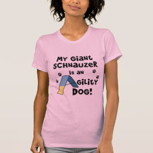 Camiseta Cão da agilidade do Schnauzer gigante