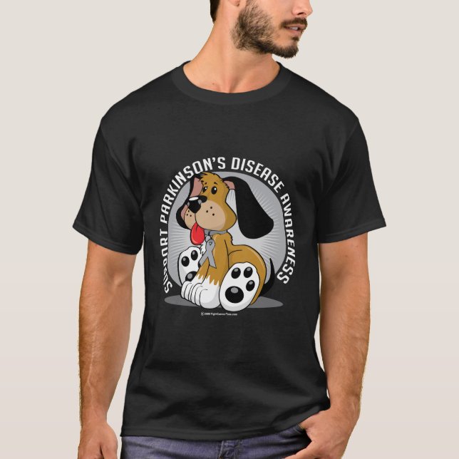Camiseta Cão da doença de Parkinson (Frente)