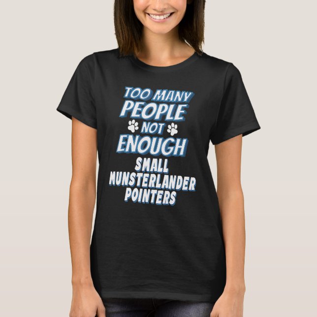 Camiseta Cão da Raça Pointer Pequeno Munsterlander Antissoc (Frente)