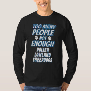 Camiseta Cão da Raça Polish Lowland Sheepdog Antissocial