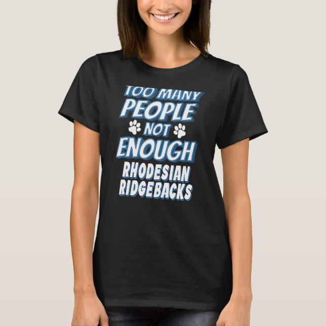 Camiseta Cão da Raça Rhodesian Ridgeback Antissocial (Frente)
