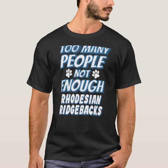 Camiseta Cão da Raça Rhodesian Ridgeback Antissocial (Frente)