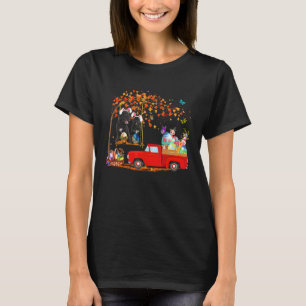 Camiseta Cão d'água português Vestindo Caminhão Vermelho Co