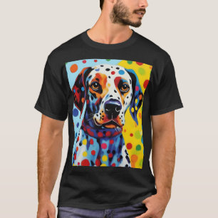 Camiseta Cão Dalmaciano de pop Art