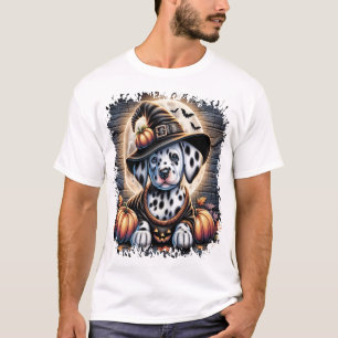 Camiseta Cão Dalmata Halloween