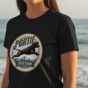Camiseta Cão de Água Português - Equipe de Mergulho