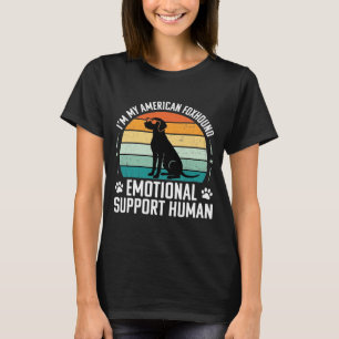 Camiseta Cão de Apoio Emocional Humano Foxhound Americano