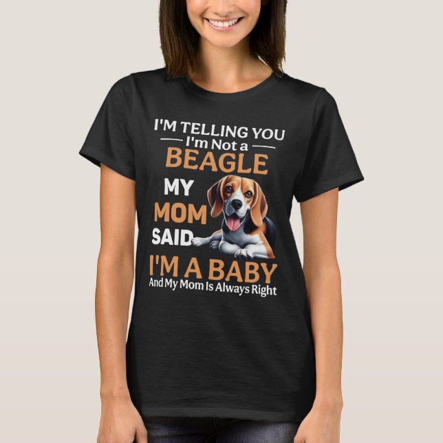 Camiseta Cão de Beagle Engraçado (Frente)