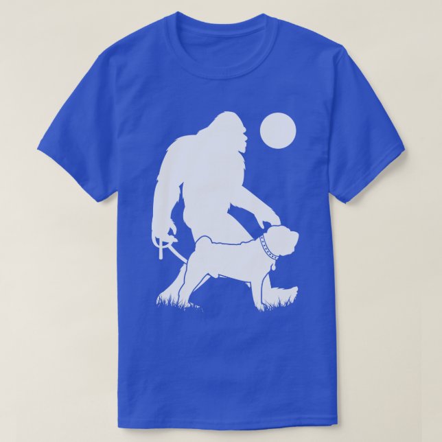 Camiseta Cão-de-bico chinês andando (Frente do Design)
