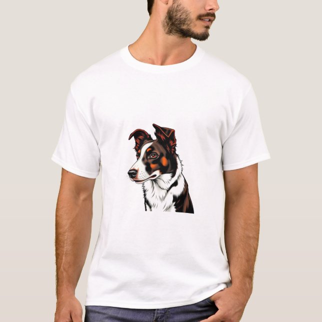 Camiseta Cão de Borda Collie (Frente)