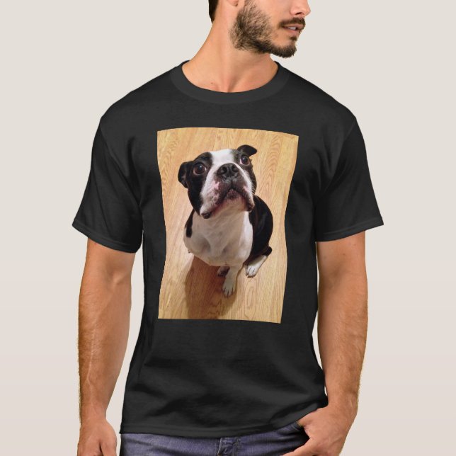 Camiseta Cão de Boston Terrier (Frente)