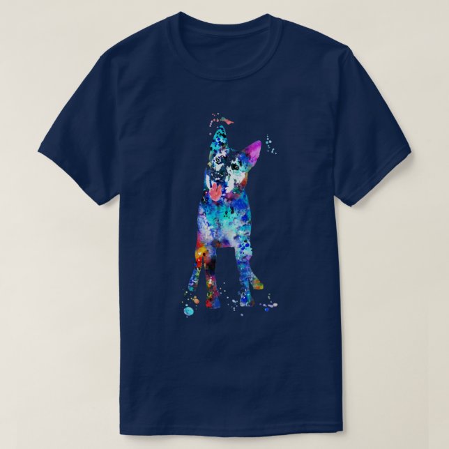 Camiseta Cão de Bovinos Australiano (Frente do Design)