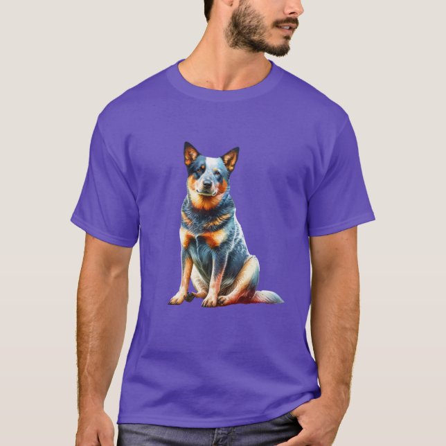 Camiseta Cão de Bovinos Australiano (Frente)