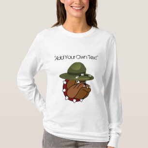 Camiseta Cão de Bull do diabo (adicione seu próprio texto