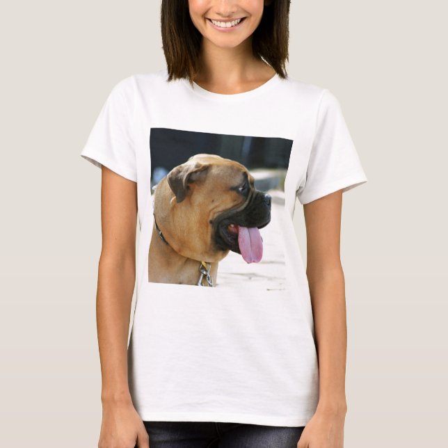 Camiseta Cão de Bullmastiff (Frente)