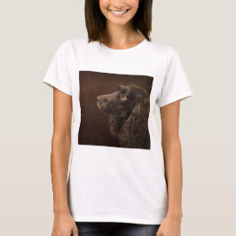 Camiseta Cão De Cabelo Castanho