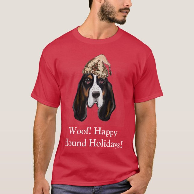 CAMISETA CÃO DE CAÇA BASSET (Frente)