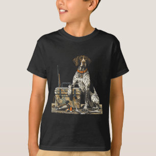 Camiseta Cão de Caça Inter Cão de Pássaro Caçador de Pato C