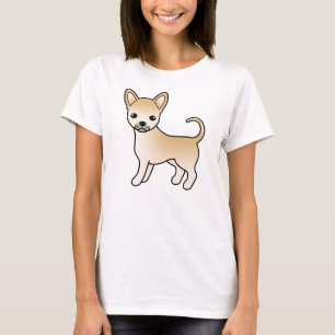 Camiseta Cão de Cartoon Casaco Chihuahua Bonito