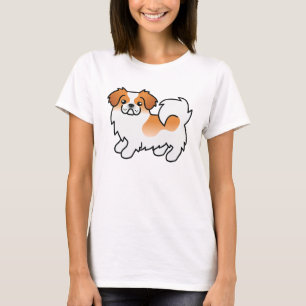 Camiseta Cão-de-Cartoon Tibetano-partitura