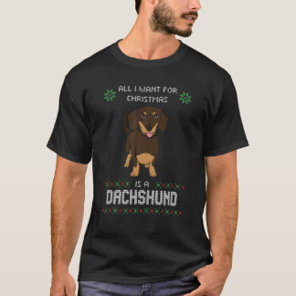 Camiseta Cão-de-cheiro-suor feio de Natal Feio