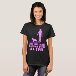 Camiseta Cão de cocker spaniel viveu feliz sempre em
