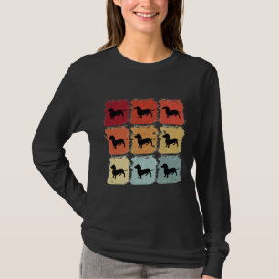 Camiseta Cão de Dachshund de Arte Pop