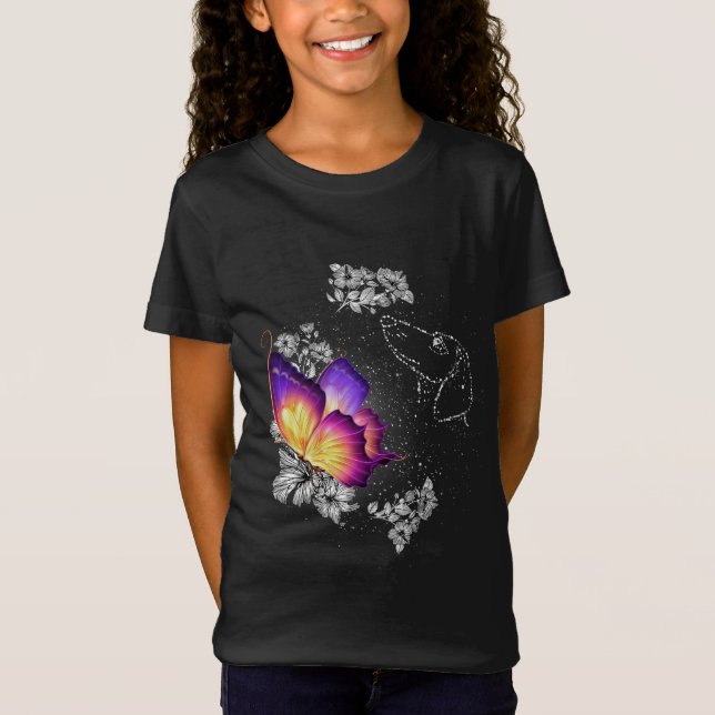 Camiseta Cão-De-Dachshund No Cachorro Cérebro Faz Memorial (Frente)