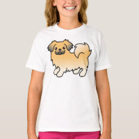 Cão de desenho animado fofo Tibetan Spaniel cor sa