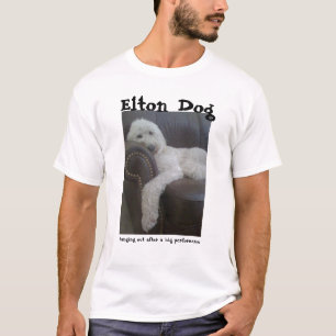 Camiseta Cão de Elton:  Suspensão para fora