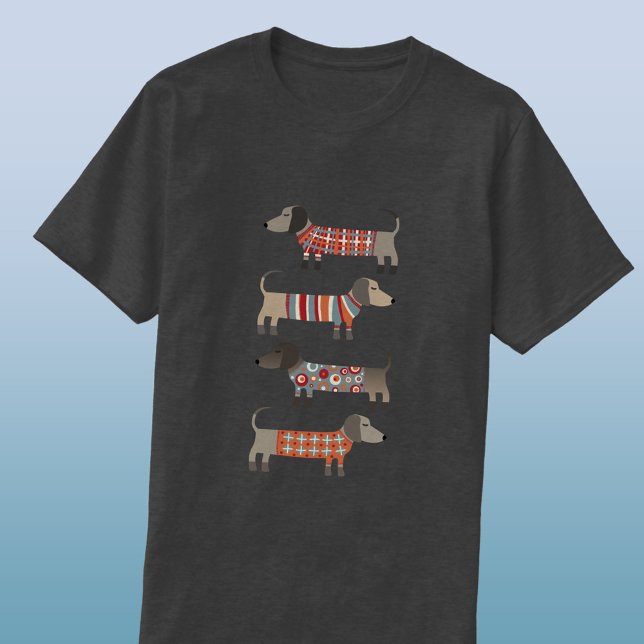 Camiseta Cão de Enchimento (Dachshund sausage dog unisex t-shirt)