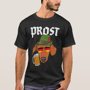 Camiseta Cão de Enchimento de Salsicha Prost-German Dachshu