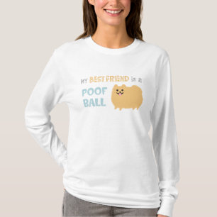 Camiseta Cão de estimação macio engraçado da bola do Po