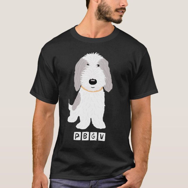 Camiseta Cão de filhote de cachorro cinzento & branco (Frente)