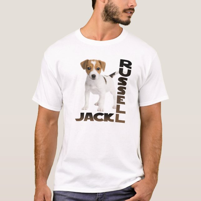 Camiseta Cão de filhote de cachorro de Jack Russell (Frente)