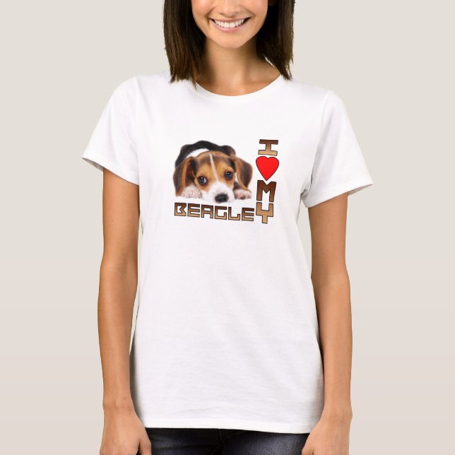 Camiseta Cão de filhote de cachorro do lebreiro (Frente)