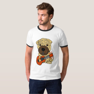 Camiseta Cão de filhote de cachorro engraçado de Shar Pei