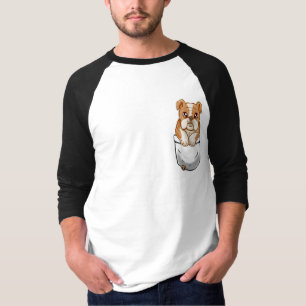 Camiseta Cão de filhote de cachorro inglês bonito do