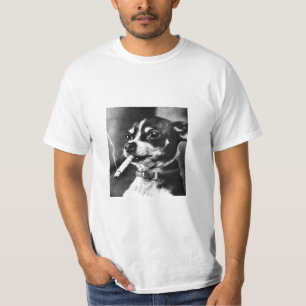 Camiseta Cão de fumo minúsculo