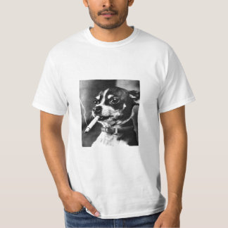Camiseta Cão de fumo minúsculo