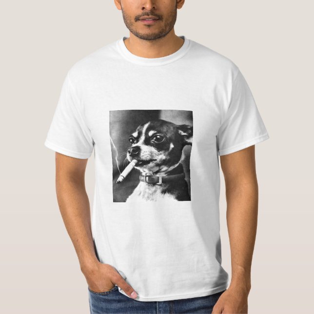 Camiseta Cão de fumo minúsculo (Frente)