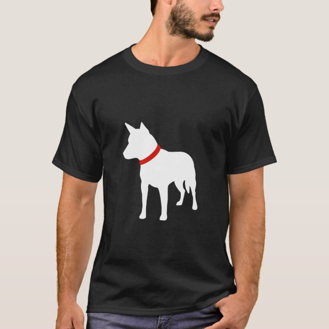 Camiseta Cão de Gado Australiano Heeler em Alta (Frente)